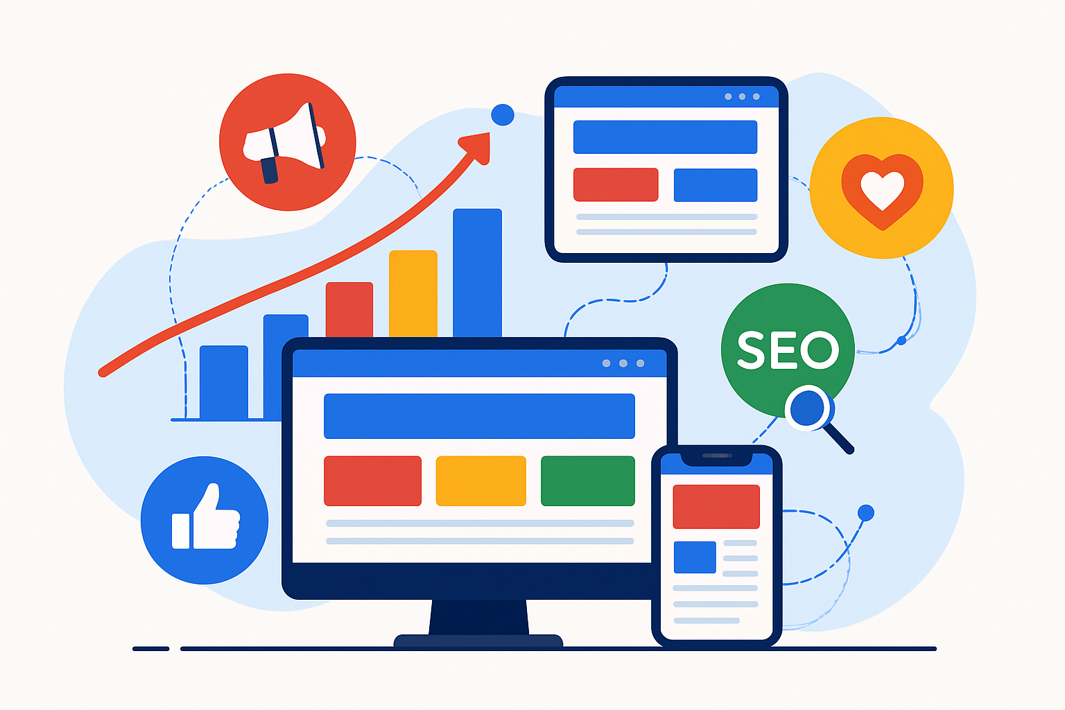 Marketing Digital Ilustração